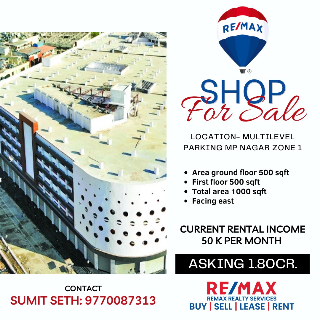 COMMERCIAL SHOP FOR SALE IN MP NAGAR ZONE -1
